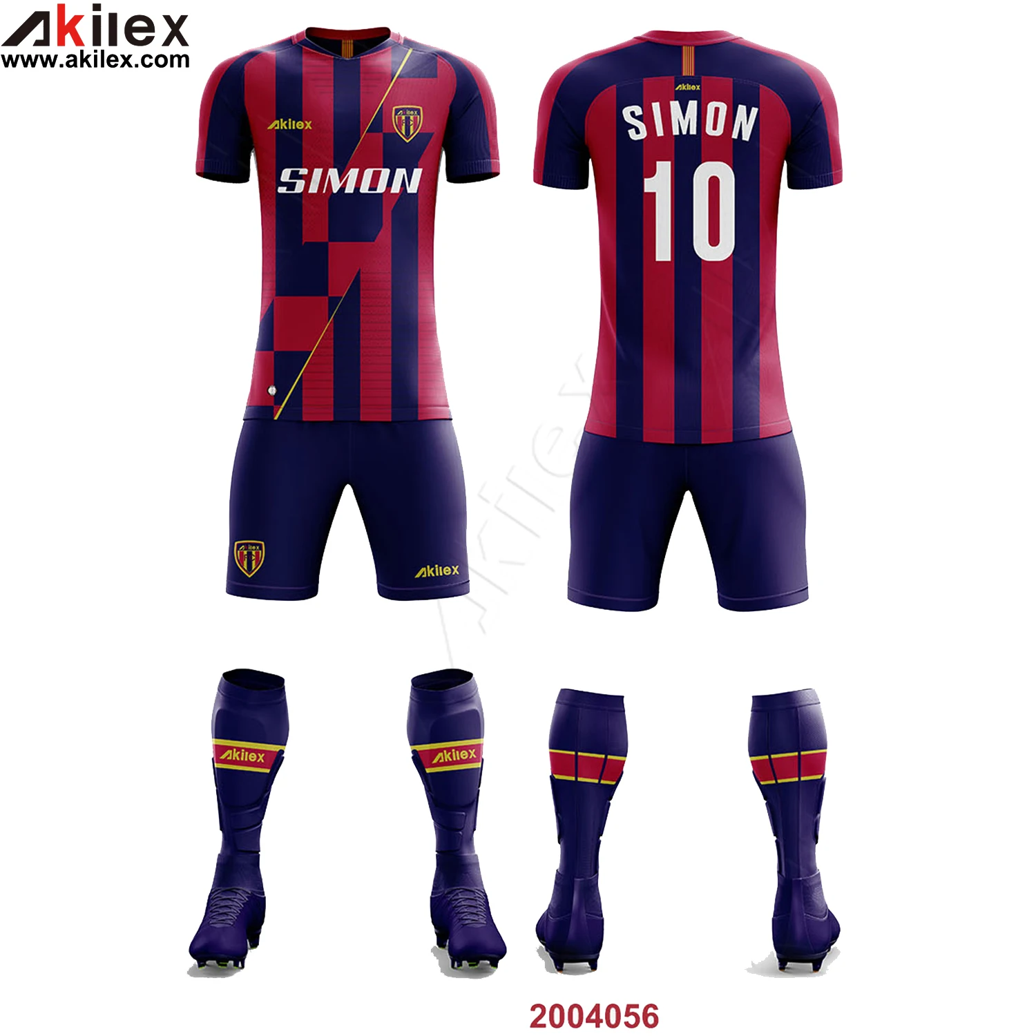 Cheap Sublimated Custom Soccer Shirt Uniform Football Club Set Men Customized Soccer Jersey