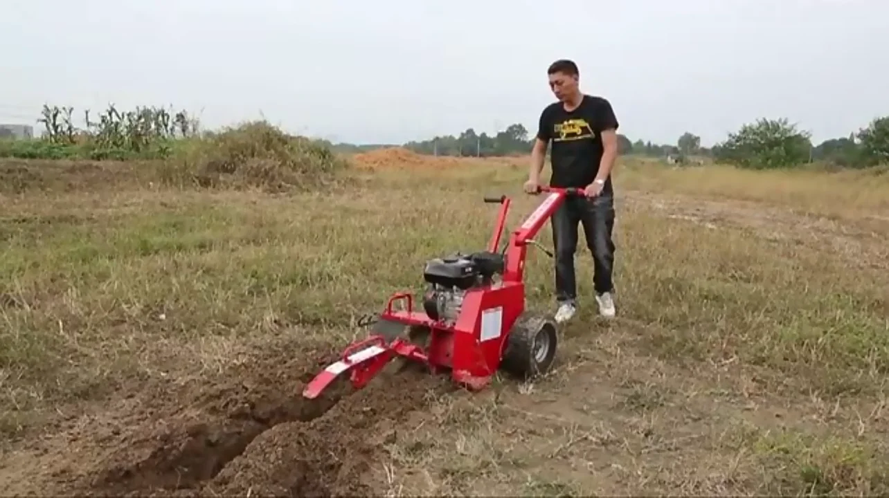 Mini Trench Machine Custom Tuv Ce Approved High Efficient Trencher Super Durable 7hp ...