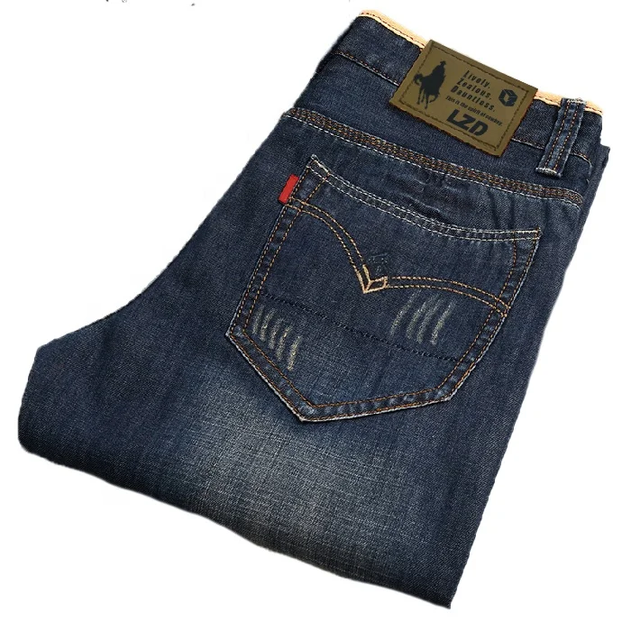 Новое поступление, мужские джинсы, качественные брендовые деловые повседневные мужские джинсовые брюки, прямые облегающие темно-синие мужские брюки Yong Man