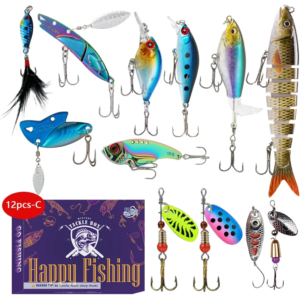 1 pound of lures fishing carepackage TRUSCEND Fishing Lure Making Kit with Tackle Box