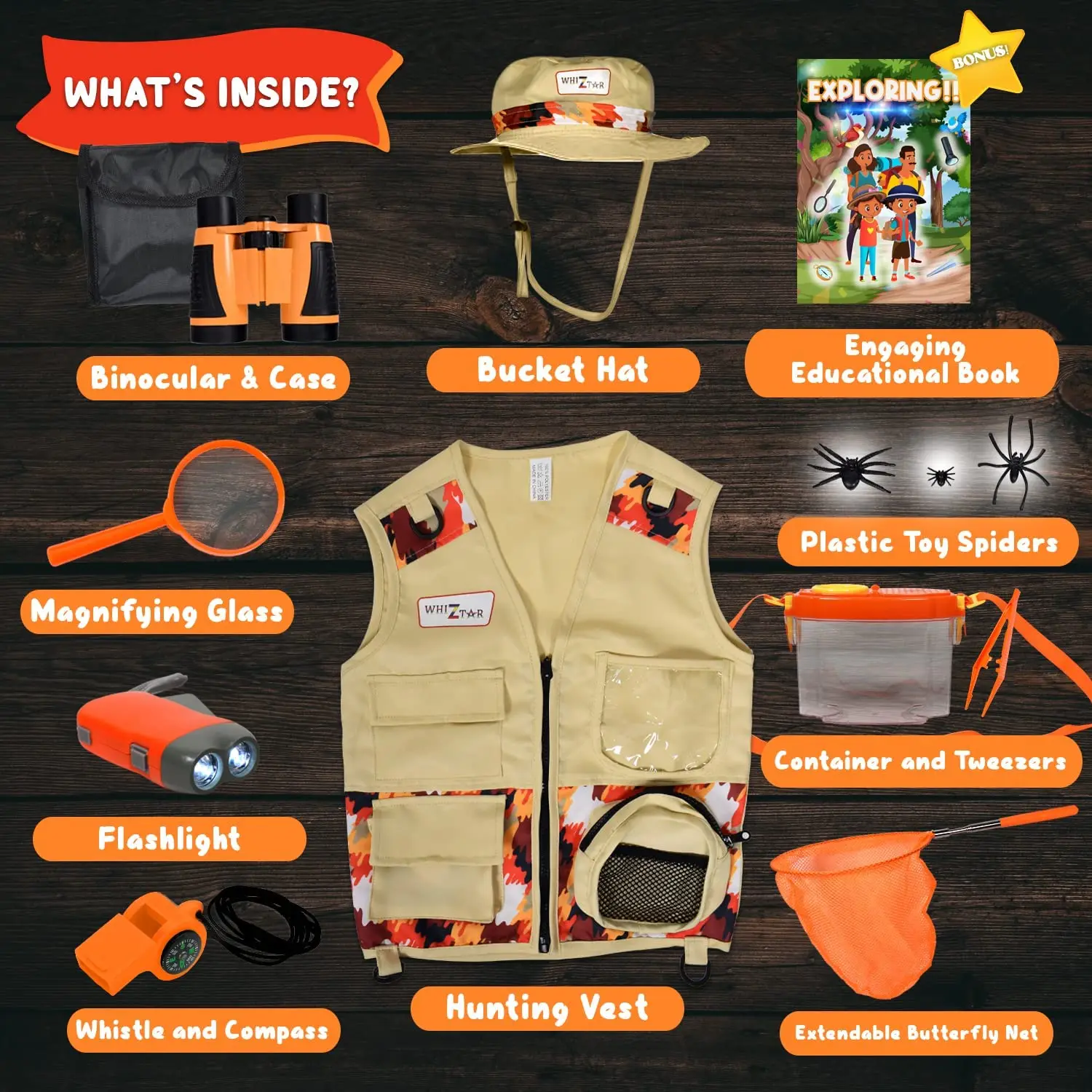 Kids Outdoor Adventure Explorer Set Camping And Backyard Safari Kit ...