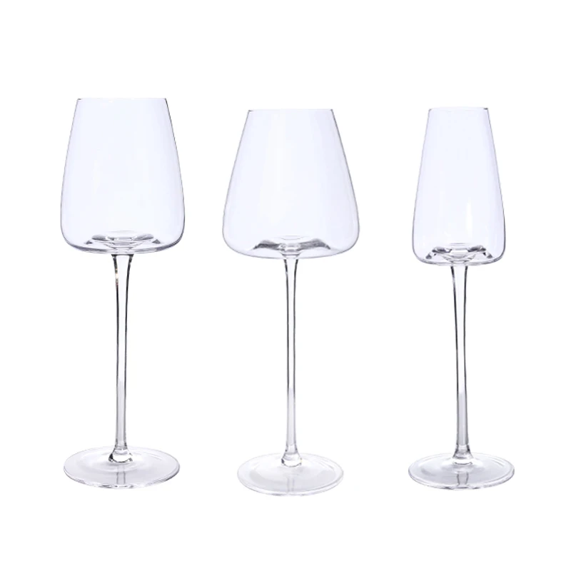 High Quality Goblet Red Wine Glasses Crystal Clear Champagne Glasses for Weddings or Holiday Parties