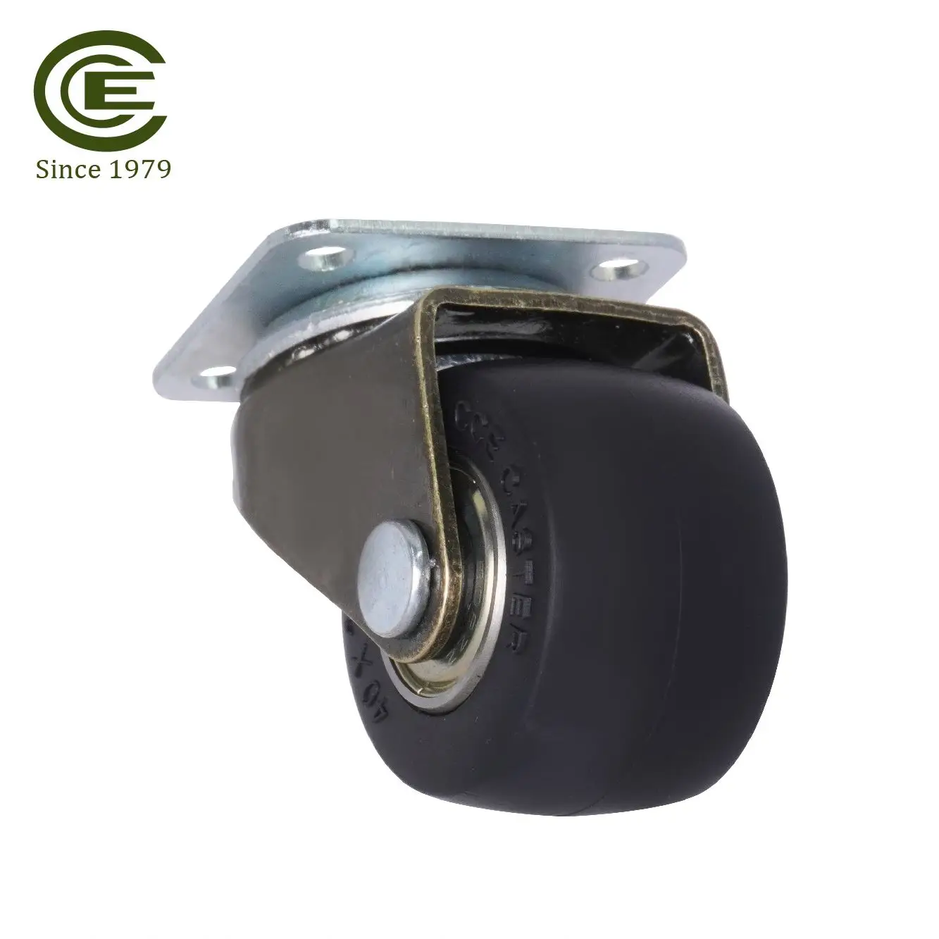 1.5 Inch Furniture Casters Swivel TPR Rubber Smooth Rolling Sofa Desk Wheels