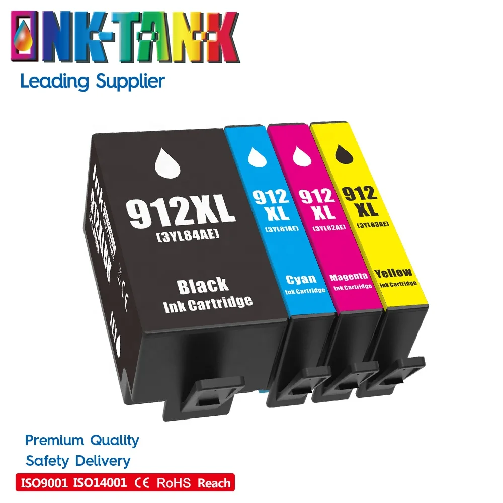Compatible 912 917 XL High Yield Black Ink Cartridges Replacement for HP  912 917 917/912XL,for Officejet 8012 8014 8015 8017 PRO 8022 8023 8024 8025