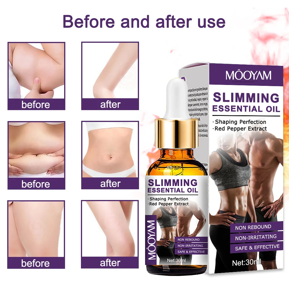 100 Pure Fat Burning Weight Loss Slim Essential Oil Private Label Body