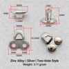 Silver Double-Rivet Boot Lace Hook