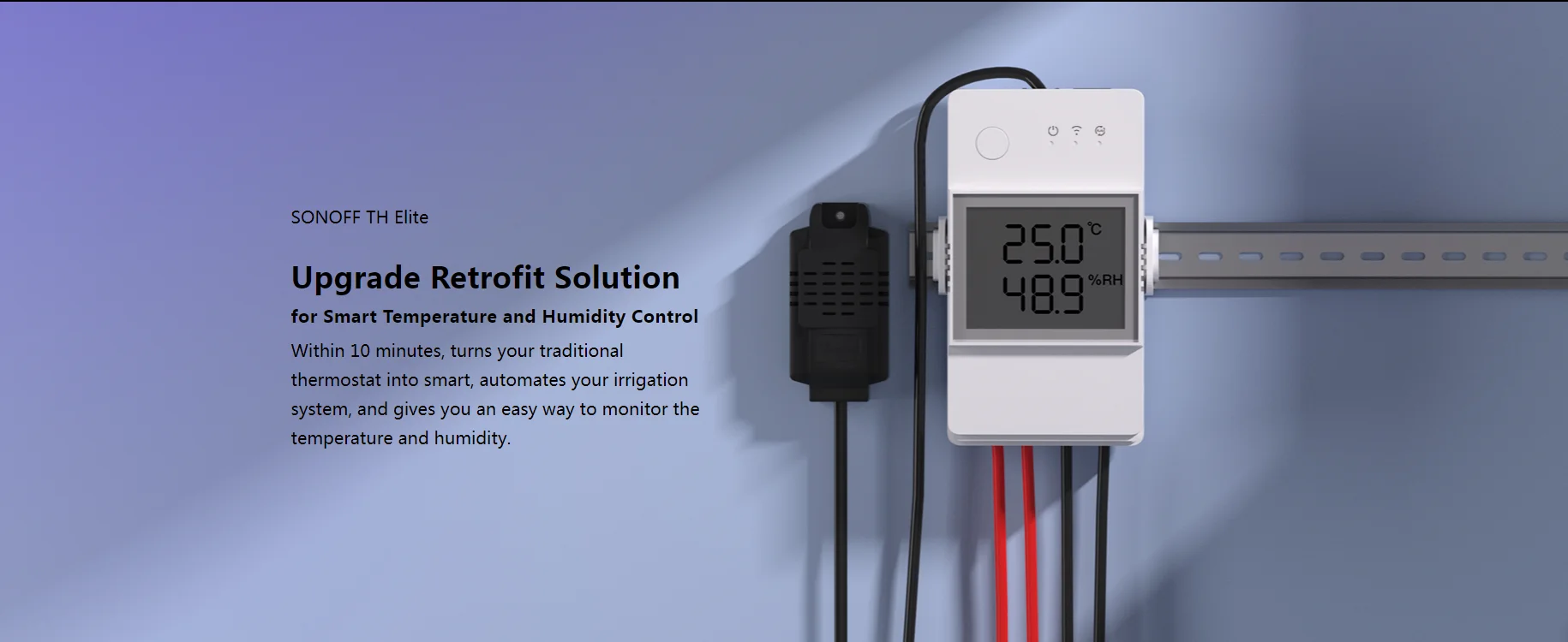 Sonoff Th Elite Thr320d 20a Wifi Temperature Humidity Smart Switch ...