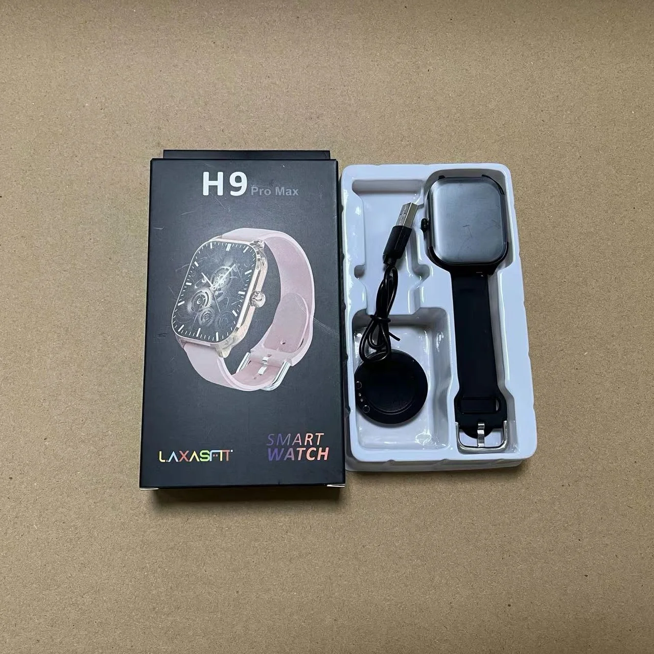 H9 pro max jam tangan pintar pria dan wanita, Smartwatch H9 seri BT  panggilan pengisi daya nirkabel olahraga kebugaran H9