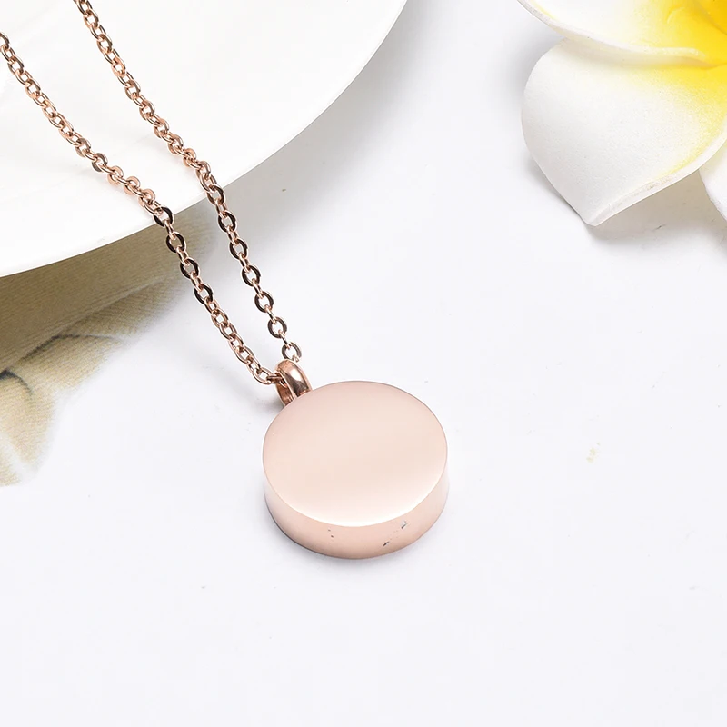 Urn Necklace for Ashes Round Big Tree Pattern Cremation Jewelry Keepsake Pendant Eternity Memorial Gift for Women and Men