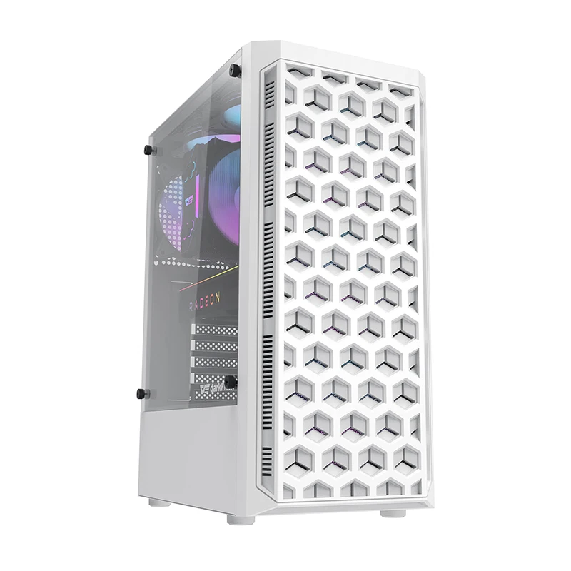 DarkFlash DK351 Cheap Bee Mesh Front Plate Pc case Computer Cases Towers Transparent Computer case