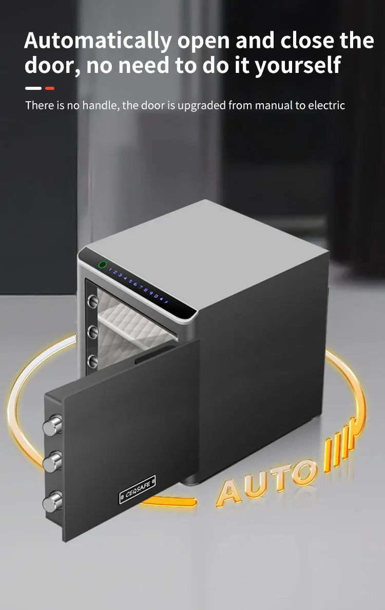 CEQSAFE Money Steel Safe Box Anti-theft Electronic Hotel Office Cash Security Cabinet TUYA APP WIFI Safe Home Box supplier