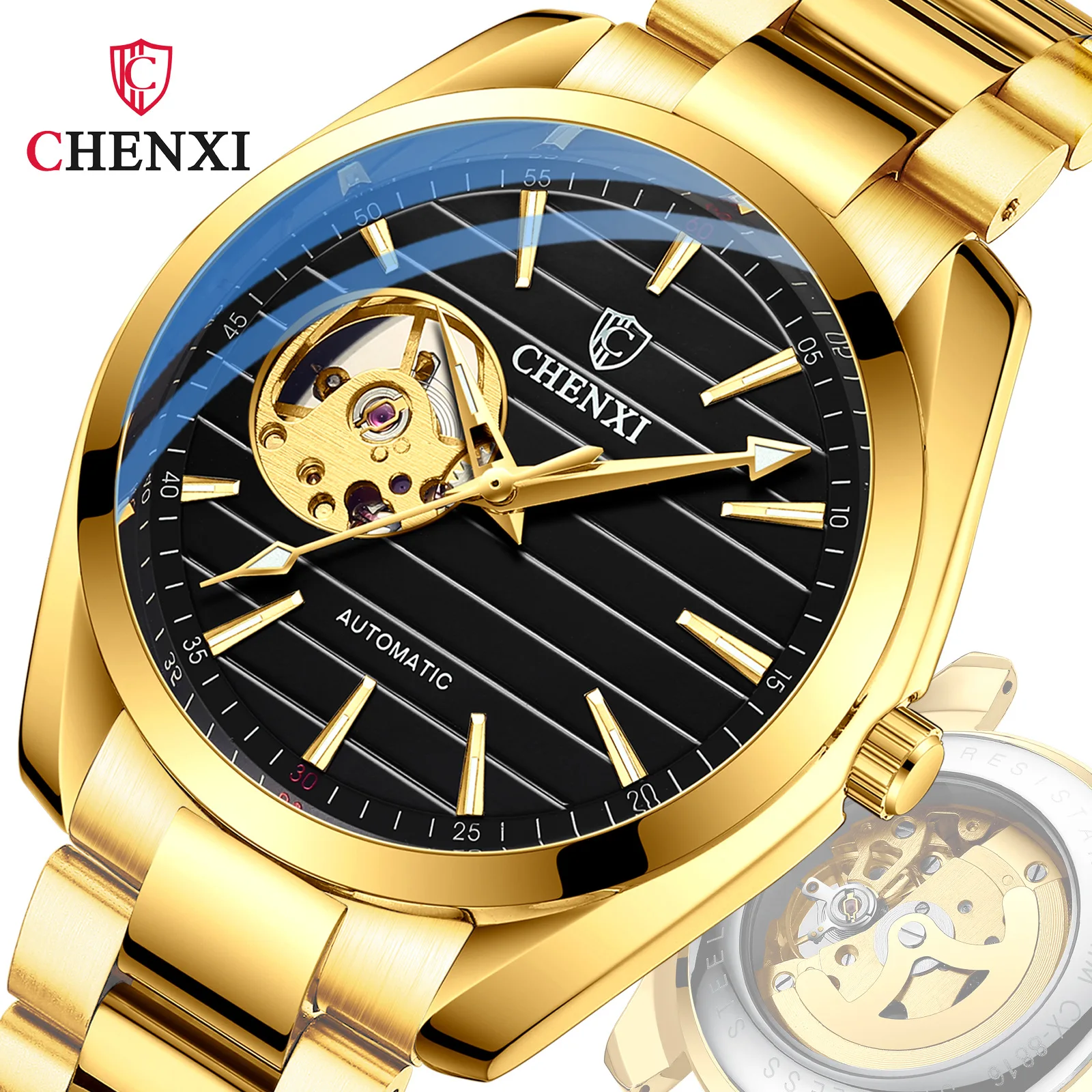 Chenxi 8806 Luxury Men's Mechanical Watch - Automatic Stainless