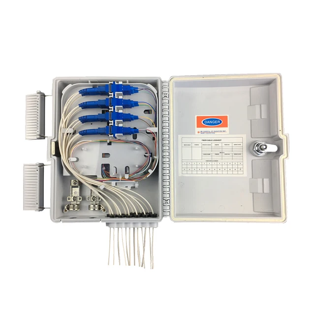 Ports Ftth Fiber Optic Termination Box X Core Outdoor Fiber Optical Splitter Optic Cable