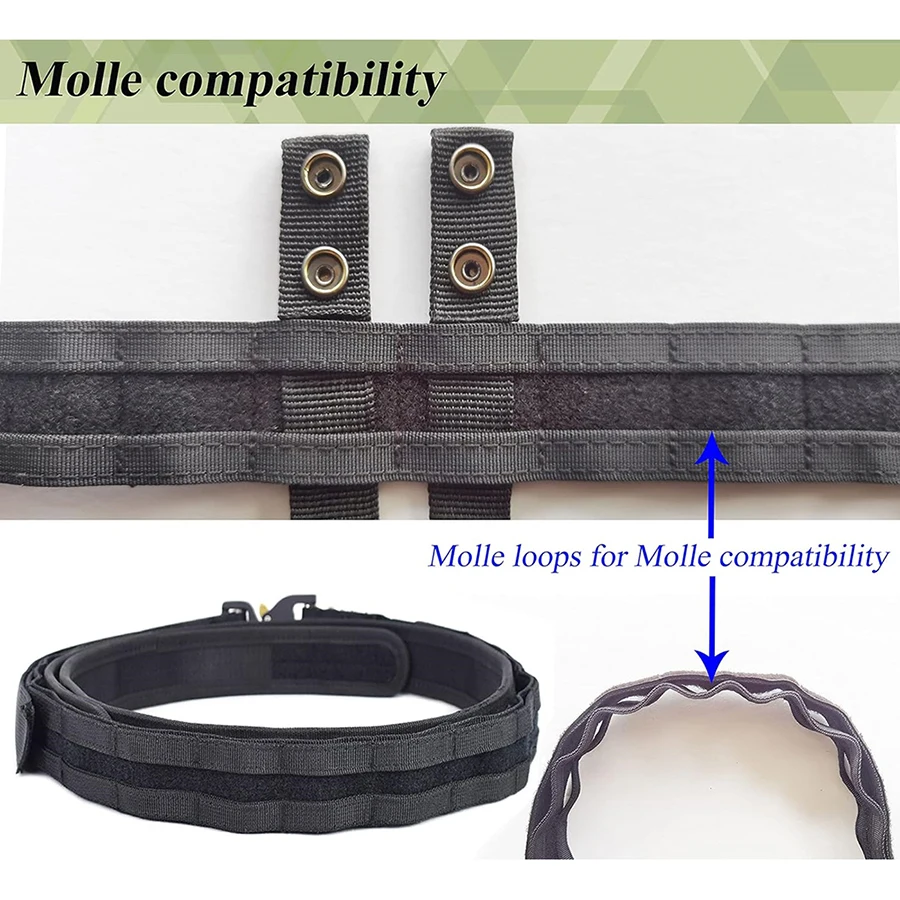High Quality Wholesale Wear-resistant Tactical Durable Duty Belts Adjustable Training Wholesale Molle Belts