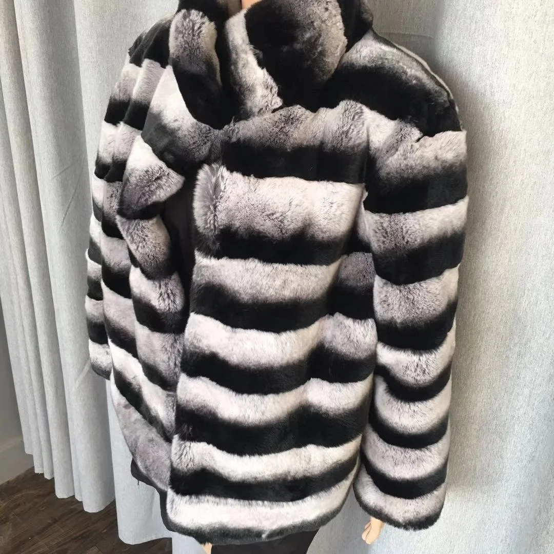 【24TH-01】Rex Like Fur Tailored Coat Rex Rabbit Fur Coat