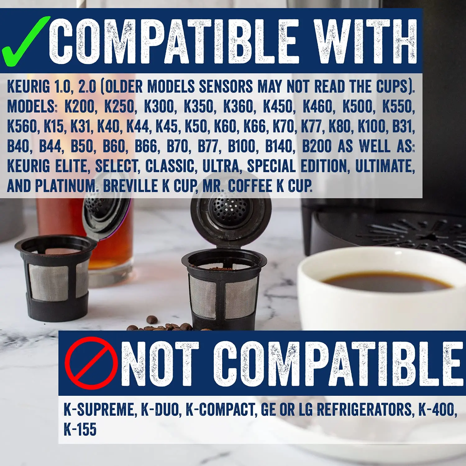 Coffee Filters Compatible Coffee Maker Bpafree Stainless Steel Coffee