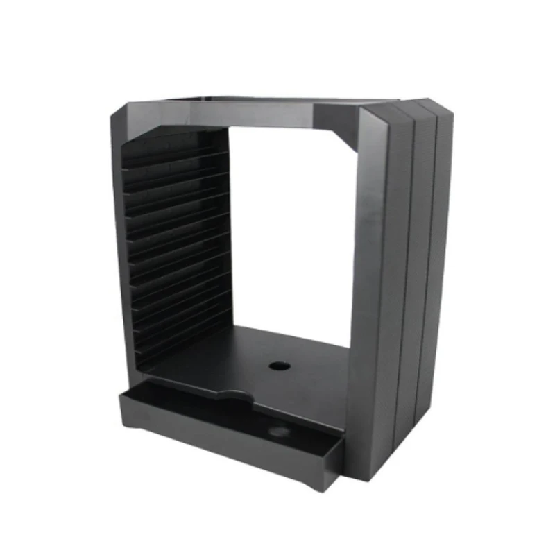 Multi Functional Disk Storage Tower for PS4 Games Discs Storage Tower Holder 10 Game Disks Organizer for PS5 Games