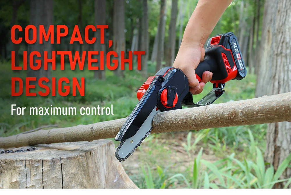 6 Inch Mini Cordless Electric Chainsaw With Brushless Motor Strong ...
