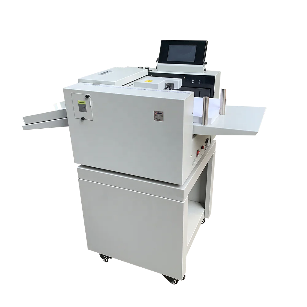 Sysform CP335B Suction Feeding Electric Automatic Card Paper Creasing Perforating and Cutting Machine for Paper
