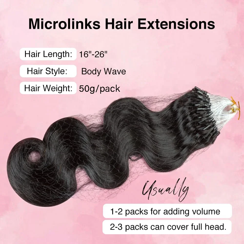 Micro Ring Echthaar Extensions Brasilianisches Remy Für Volumen_voghion.com