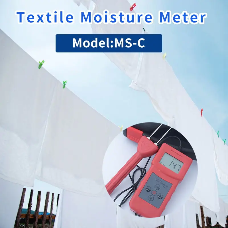 MeterTo Textile Moisture Meter MS-C, Measuring range , measuring moisture content of textile materials,cheese,garment,wool CD01  4-90%