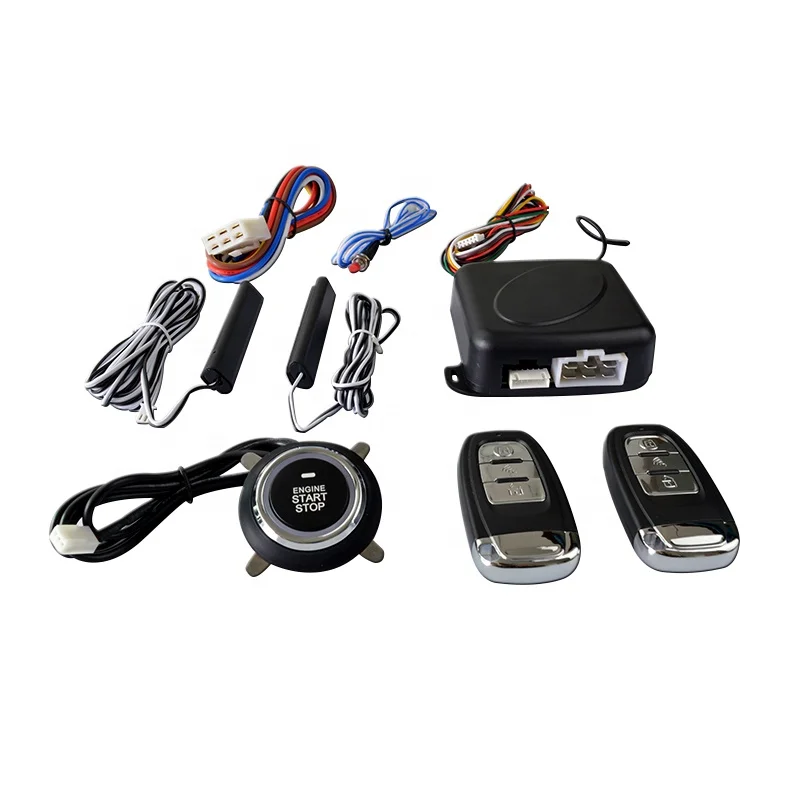 PKE Keyless Entry Push Start System Engine Remote Control Ignition Start/Stop Car Security System Compatible Camry Forte Focus