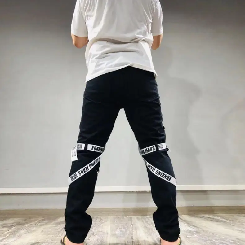 RNSHANGER Hip Hop Jogger Men's Harem Overalls Color Multi-Pocket