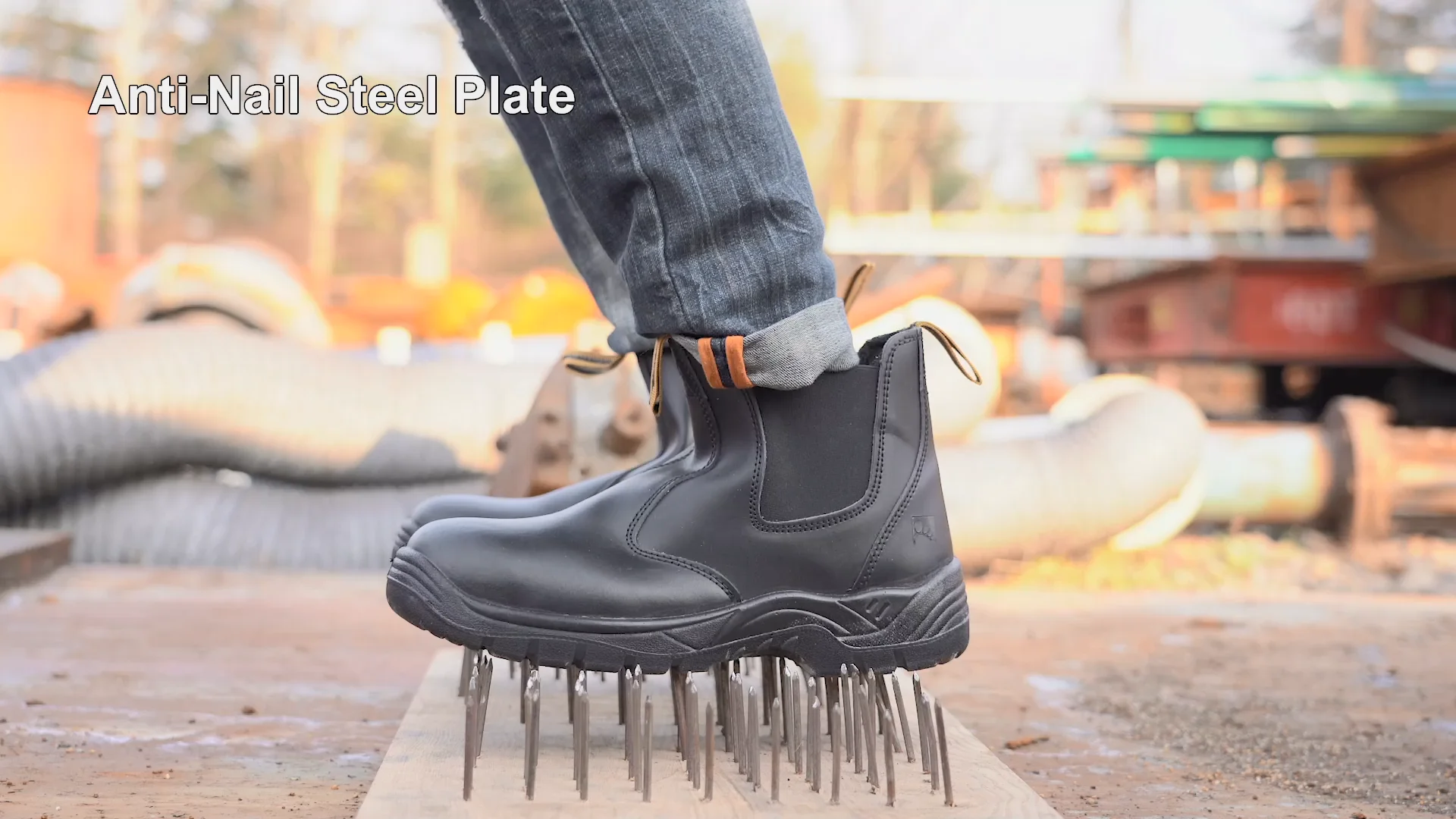 8025 Free Sock Slip On Site Steel Toe Cap Mens Work Boots Shoes Dealer Boots SAFETOE Water Resistant Safety Boots CE Quality Certified