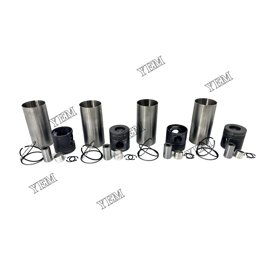 Engine Liner Kit With Cylinder Liner Piston Rings Set Fit for Perkins 1104C-44 Harvester Spare Parts