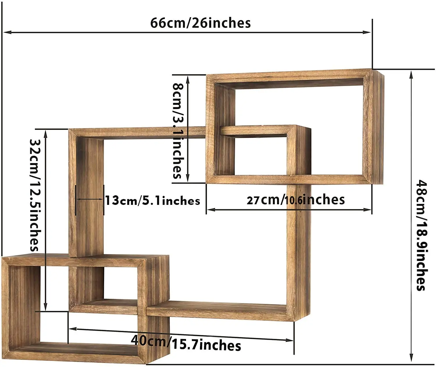 Étagère Murale Flottante En Forme D'arche – Bibliothèque Moderne Incurvée En Bois à 3 Niveaux, étagères Festonnées Au Design Simple, étagère Murale Vintage En Bois, étagères De Rangement