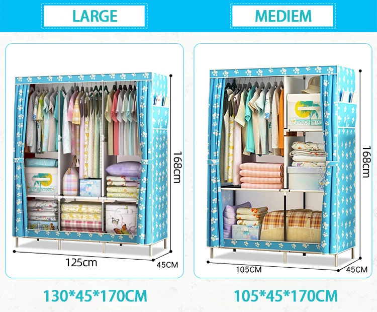 Diy Foldable Wardrobe Cheap Non Woven Canvas Folding Portable