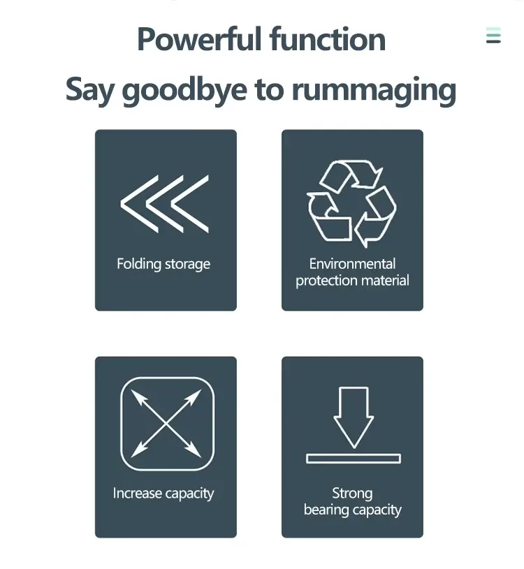 Compact Rectangle Office Organizer Stackable Foldable Storage Bin with Lid for Book Toy Clothing Sundries for Office Home Use manufacture