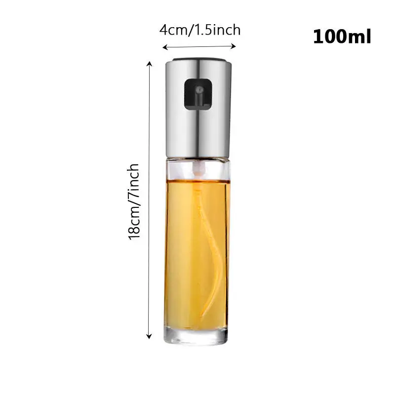 Hot Sales New 100ML Kitchen Spray Oil Bottle Portable Olive Oil Dispenser Spray Bottle Cooking Oil Container Bottles With Spray