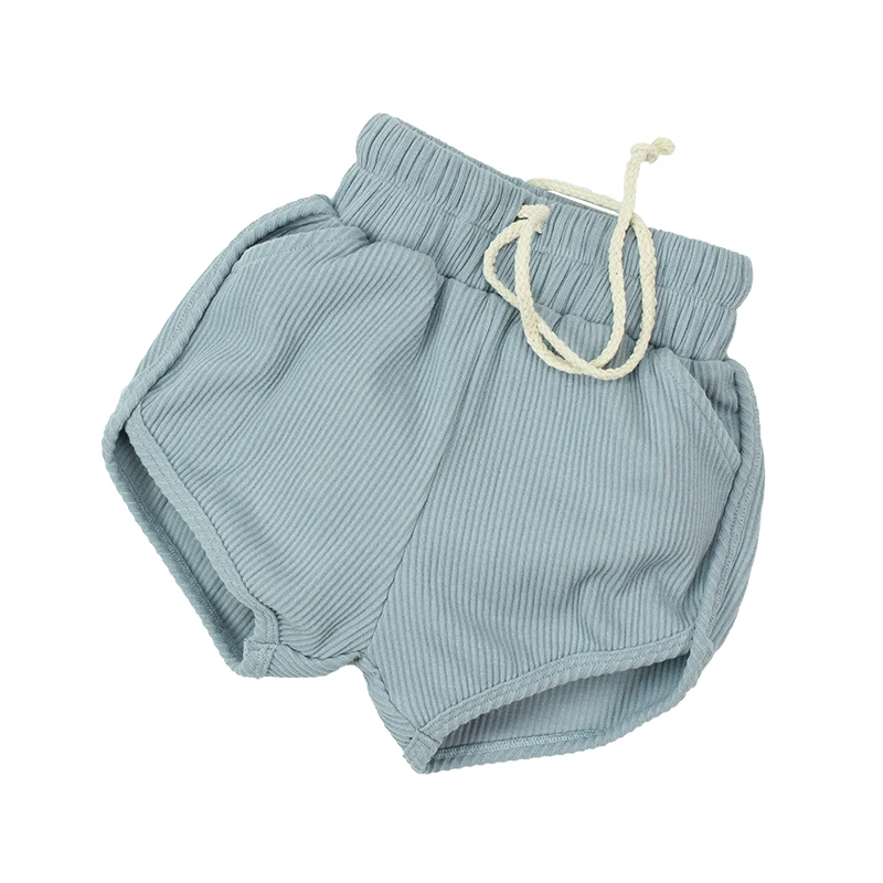 
Горячая Распродажа модная детская одежда спортивный стиль ребристый хлопок пояс велосипедные шорты наборы 