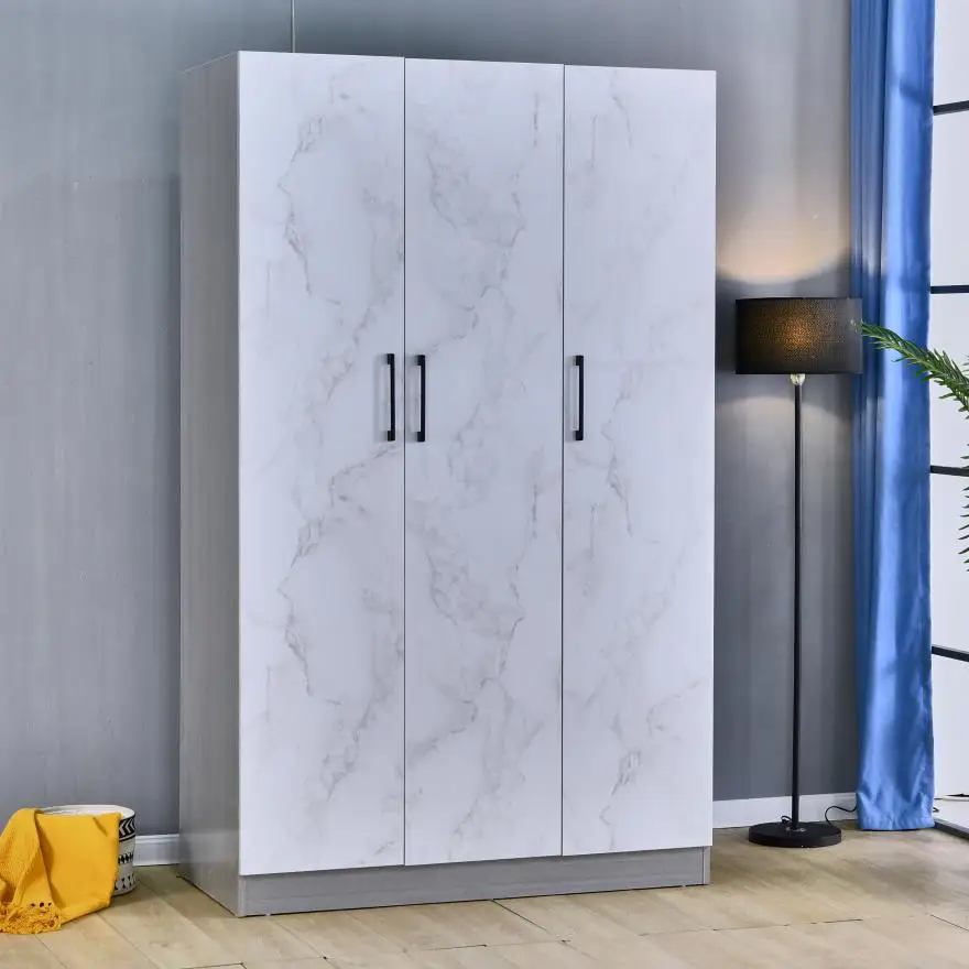 kleiderschränke 3 türig Erlefarbener Schlafzimmer-Kleiderschrank 3-türig - 148x216x58 cm - teilmassiv dm Aktion: 1x Swiffer