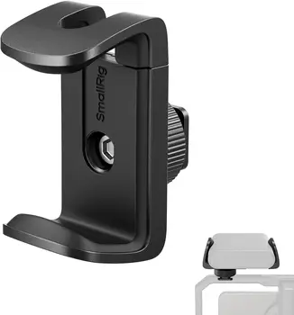 SMALLRIG Power Bank Holder with Cold Shoe Mount, Power Bank Clamp Mount, Adjustable Power Bank Clamp for Camera Rig and Phone