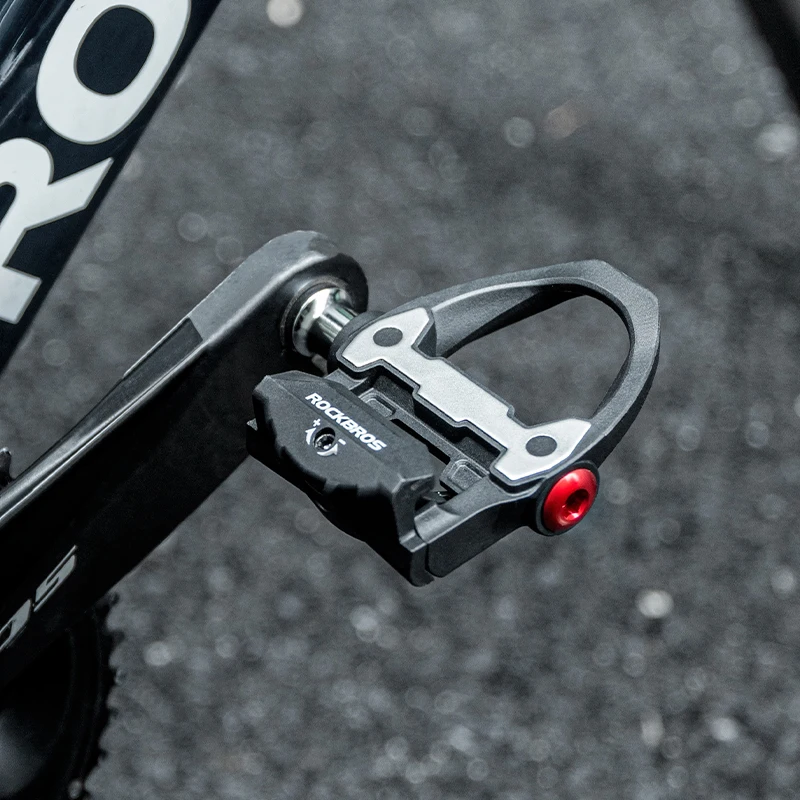 ROCKBROS Pédales Plates Vélo Universelles Antidérapantes Aluminium Large - Noir Rouge
