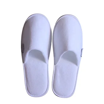 Hotel Amenities Slipper Personalized White Disposable Hotel Slippers,High Quality Hotel/Spa Slipper