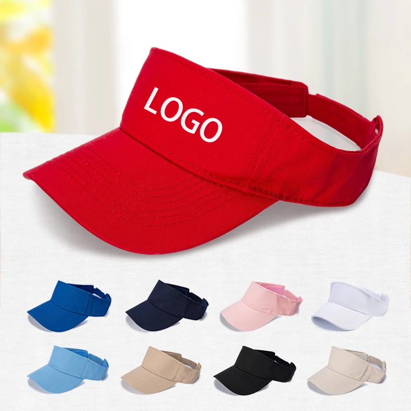 Visor Cap Custom Print Visor Golf Hats With Rope Empty Top Fan Custom Logo Adjustable Italian Flag Colors Sport Sun Visor Hat