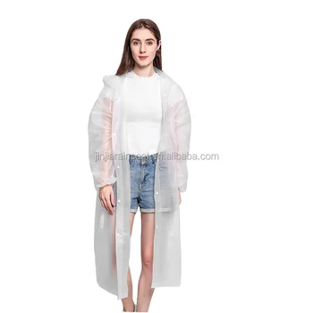 Wholesale EVA Long Rain Coat for