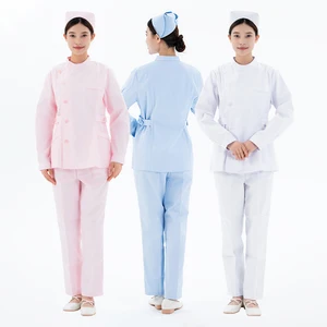 Wholesale Custom Cotton Hospital Uniforms Long Sleeve Women Nurse Uniform Sets Medical Nursing Uniform with LOGO