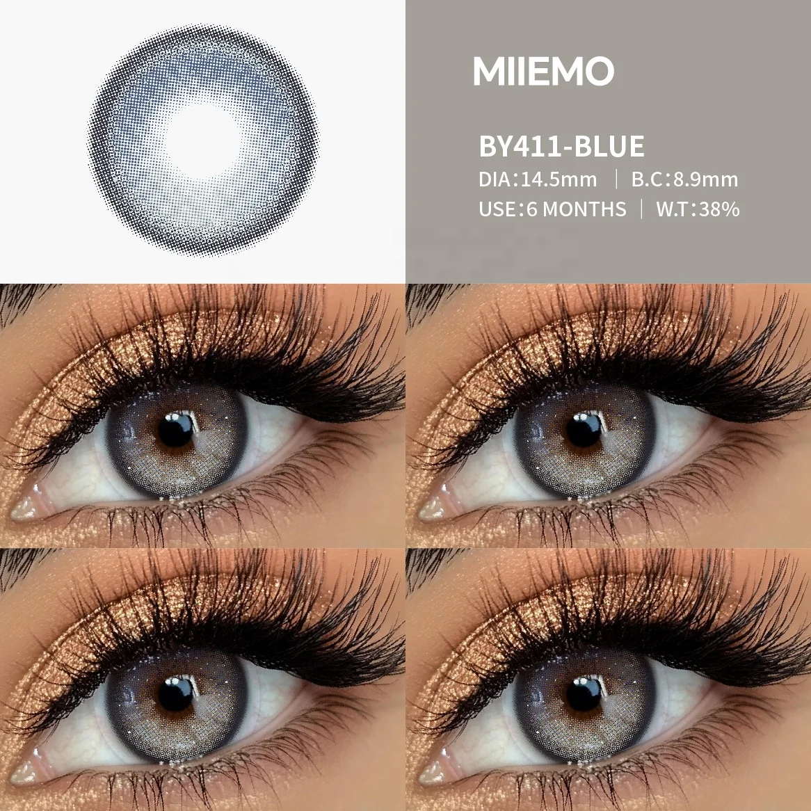 18 Colors Natural Contact Lenses - Custom Logo & Cosmetics
