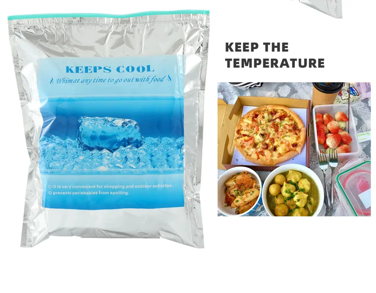 Warm verkoop Kaviaar Vaccin Aluminium folie Geïsoleerde zak Pillen Koeler zak Ziplock thermische zak 3