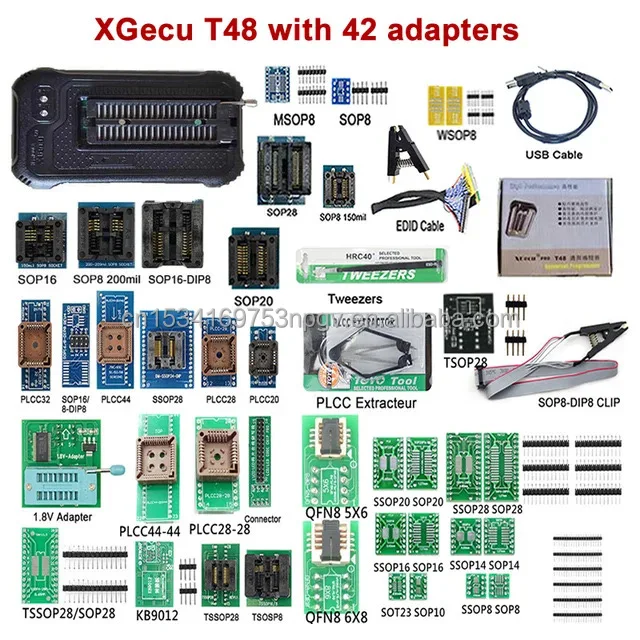 XGecu T48 Programmer TL866-3G Support 31000+ ICs for EPROM/MCU/SPI/Nor/NAND Flash/EMMC/ IC TESTER/ TL866CS TL866II Replacement