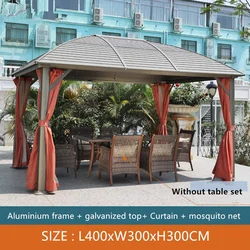 300*400cm New  Design Outdoor  Patio Gazebo Tent Outdoor Aluminium Frame  Tent  With  Hardtop roof