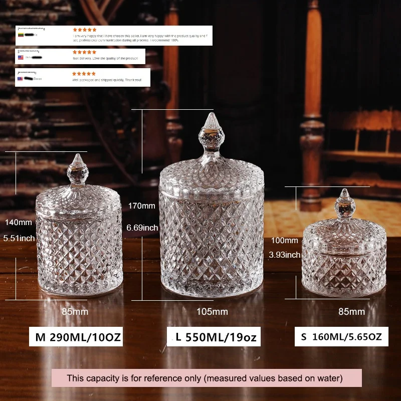 Hot Sale 2021 New Luxury Transparency Geo Candle Jar Glass For Home ...