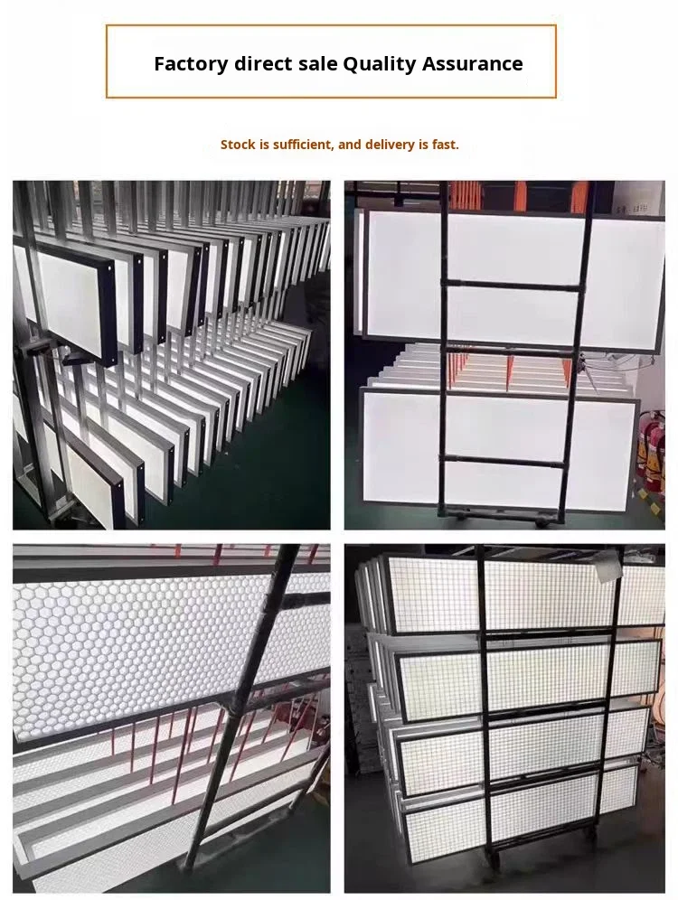 product led ambient light square long strip billiard club pool table chandelier for billiard room office gym acrylic aluminum model bs01-0