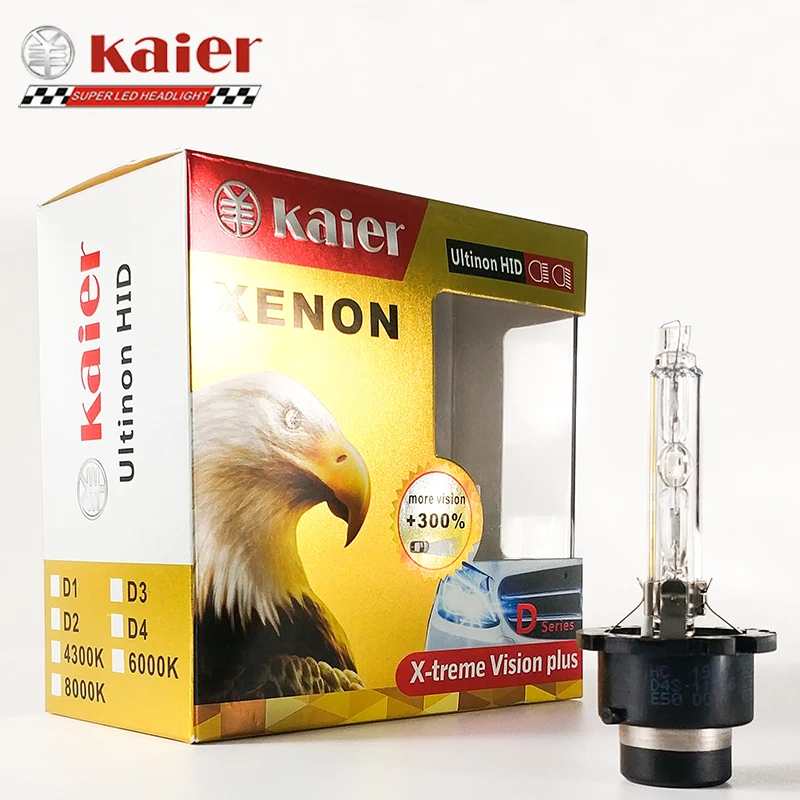Kaier D4 hid Xenon Bulb 6000k hid Xenon Bulb Single Beam Xenon hid Headlight Bulbs for Car