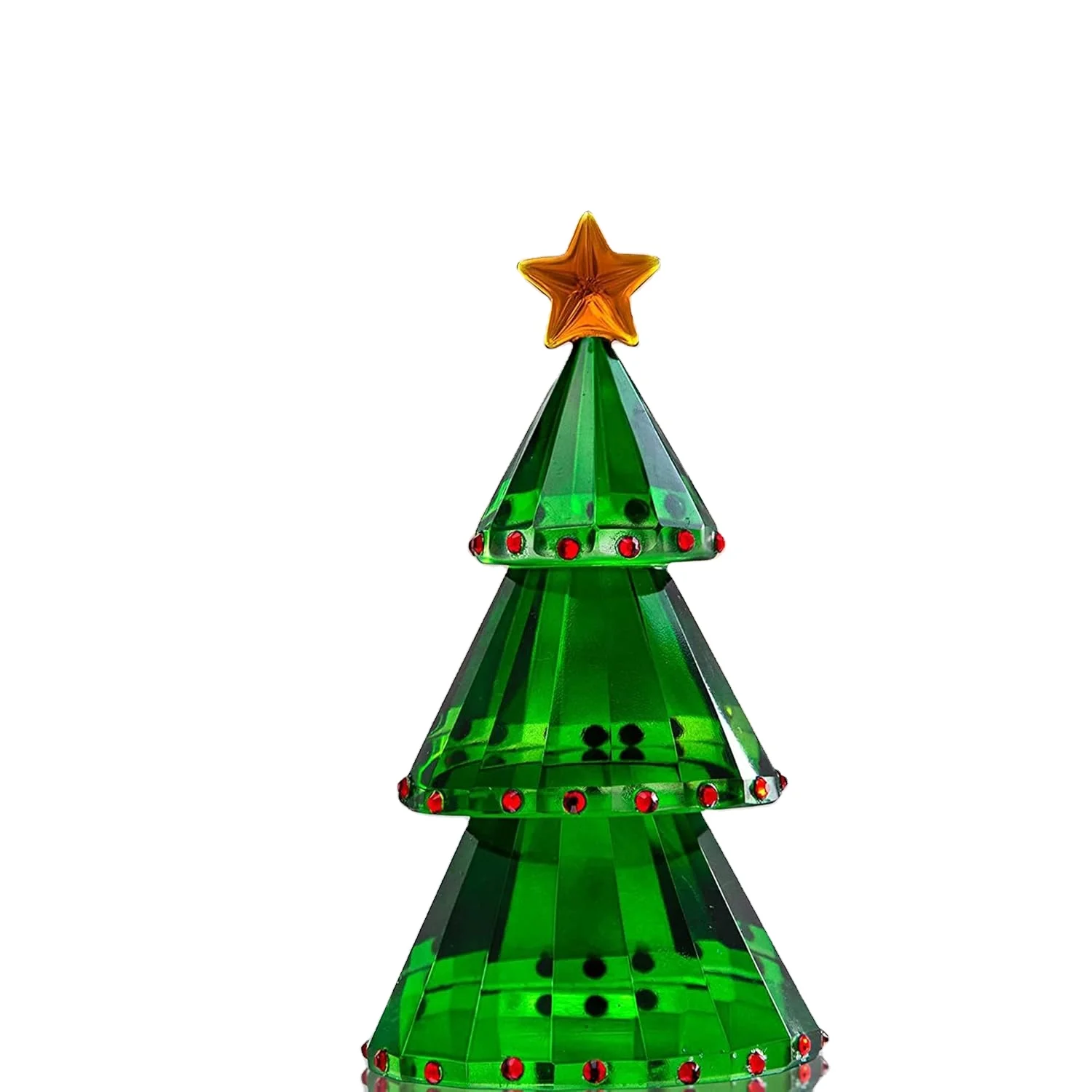 Christmas Crystal Tree Ornament Holiday Decoration High-Quality Glass Christmas Tree Gift