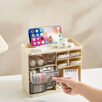 Wholesale Makeup Skincare Lipstick Organizer Drawer Type Combination Desktop Stacking Storage Box